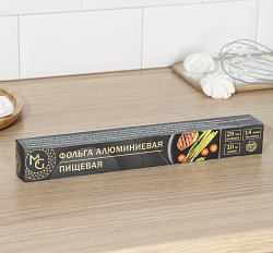 Фольга пищевая алюминиевая Mаgistrо, 29 см × 10 м, 14 мкм