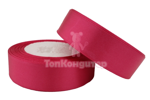 Лента атласная 2,5 см Малиновый  23 м