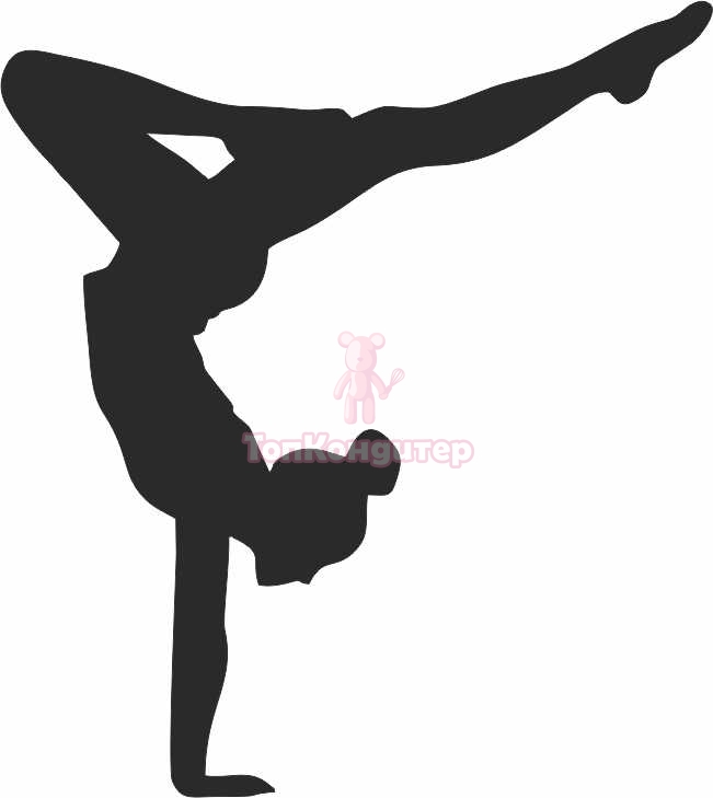 Топпер "Гимнастка", 36001139-ч, 11*10 см