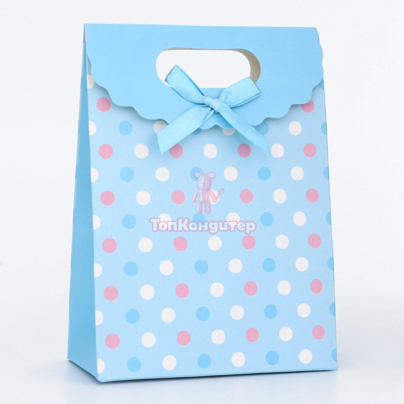 Подарочный пакет с вырубной ручкой 16 см*12 см*6 см