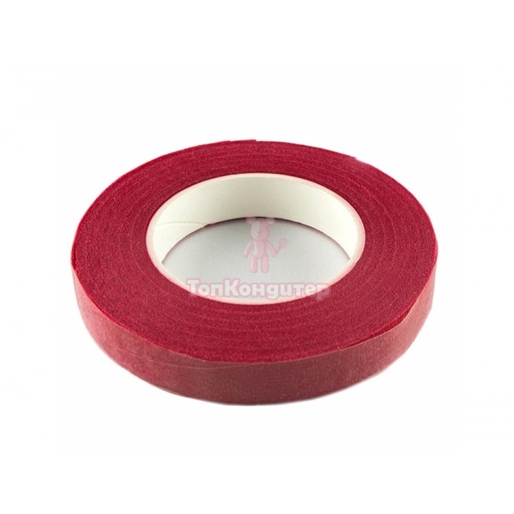 Тейп лента "бордовая"