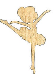 Топпер "Балерина", 36001132-з 9*12 см