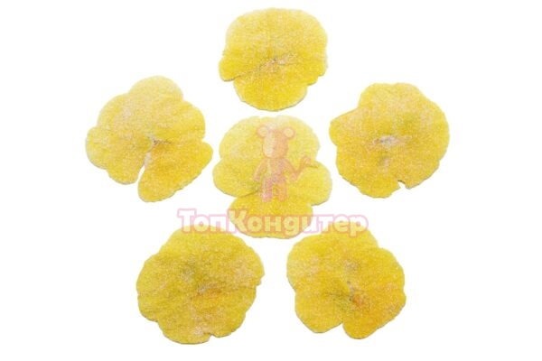 Засахаренный Обезвоженный съедобный цветок "Солнечный рай" 6 шт