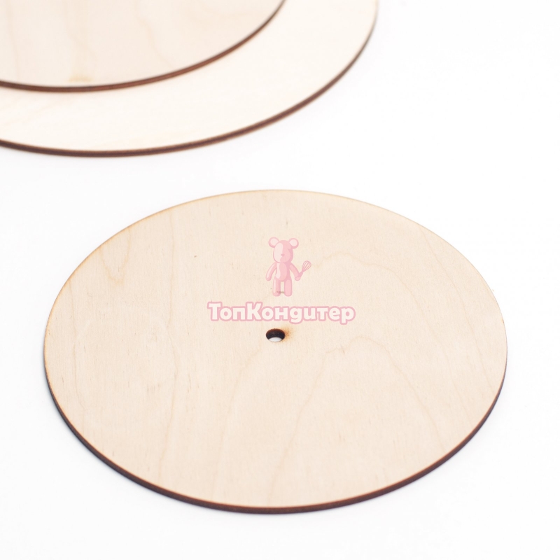 Подложка из фанеры для торта с отверстием 28 см, толщина 4 мм