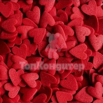 Посыпки сердечки " Большие" 1см 0,05кг