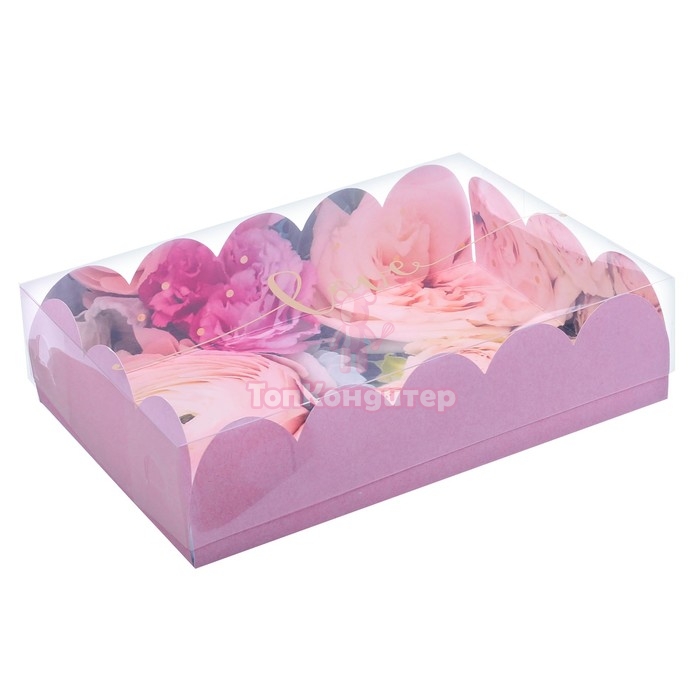 Коробка для пирожных 30 см*20 см*8 см "Прекрасные грёзы"