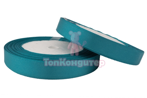 Лента атласная 1,2 см Лазурный 23 м