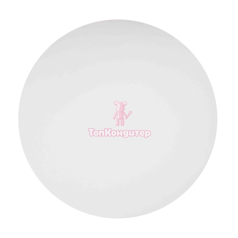 Подложка сатин для торта двусторонняя белая 36 см, толщина 6 мм